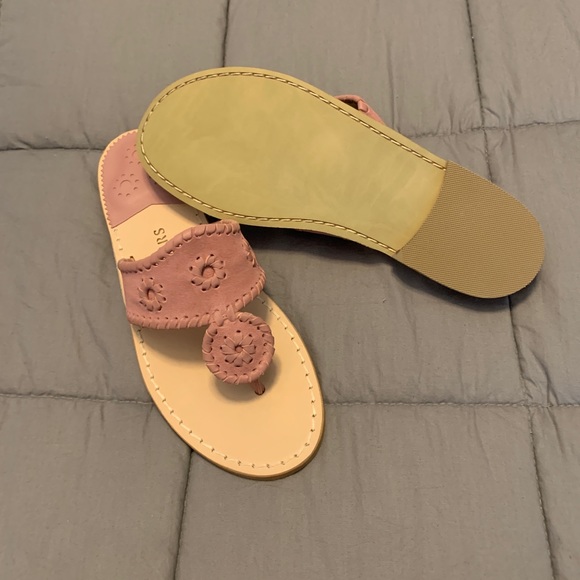NIB Jack Rogers Flat Sandal | Pink Suede - Picture 4 of 7